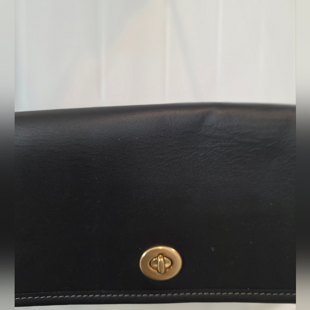 Coach Re-Edition "1974 The Dinky" Black Leather Shoulder Bag - Gorgeous - Picture 2 of 14